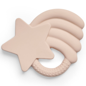 Hryzátko latex hviezda Pale Pink