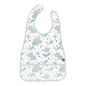Podbradník plastový s vreckom Savanna Pattern Blue