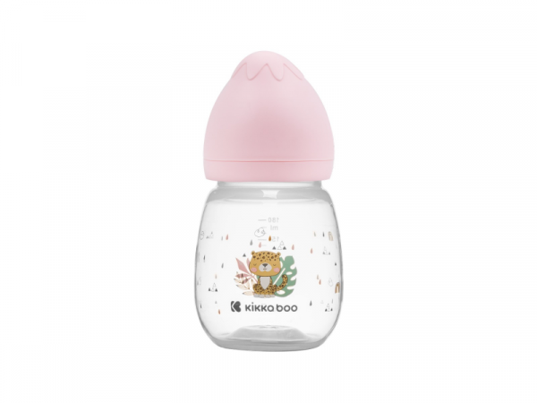 Dojčenská fľaša 180ml 3m+ Savanna Pink