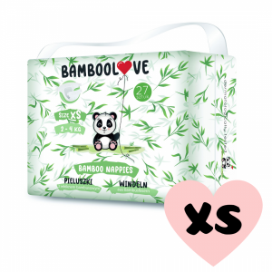 Plienky jednorazové bambus veľ. XS 2-4 kg 27 ks