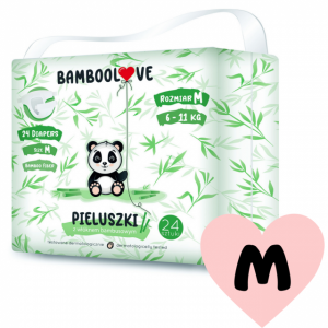 Plienky jednorazové bambus veľ. M 6-11 kg 24 ks