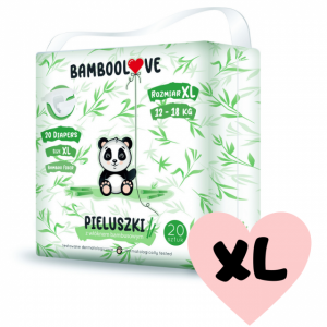Plienky jednorazové bambus veľ. XL 12-18 kg 20 ks