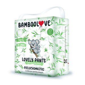 Plienkové nohavičky jednorazové bambus veľ. L 9-14 kg 17 ks