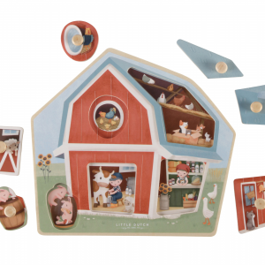 Vkladacie puzzle drevené Farma