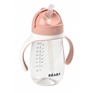 Hrnček so slamkou 300ml Old Pink