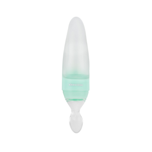 Fľaštička silikónová s lyžičkou 90ml Rocket Mint