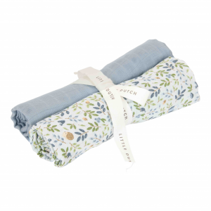 Plienky 70x70cm Forest Adventure & Denim Blue 2 ks