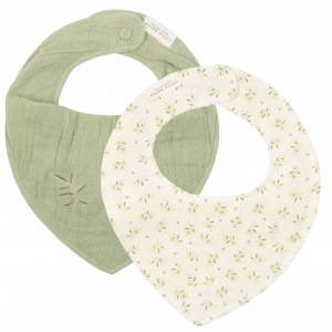 Podbradník bandana Blueberry Leaves & Sage 2 ks