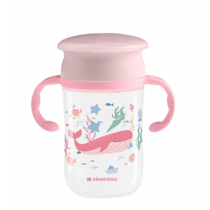 Hrnček trénovací 360 ° 300ml 12m + Deep Sea Pink