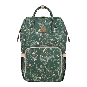 Prebaľovací batoh Siena Luxe Secret Garden Deep Green
