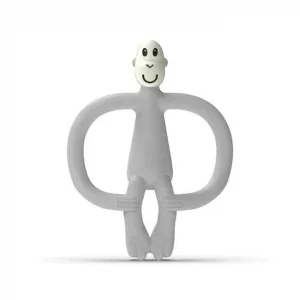 HRYZÁTKO A ZUBNÁ KEFKA MATCHSTICK MONKEY TEETHER COOL GREY