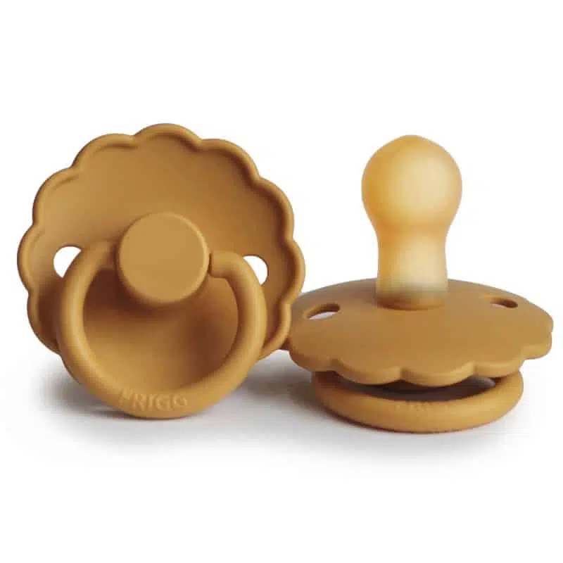 CUMLÍK FRIGG DAISY HONEY GOLD, 0-6M, KAUČUK