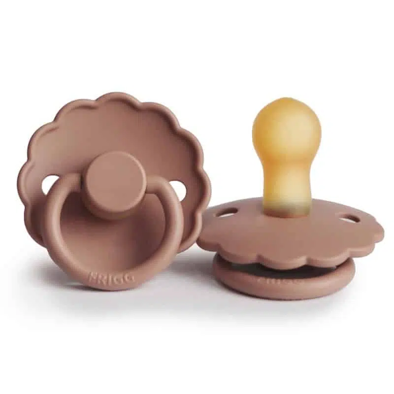 CUMLÍK FRIGG DAISY ROSE GOLD, 0-6M, KAUČUK