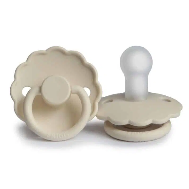 FRIGG DAISY CREAM, 0-6M, SILIKÓN