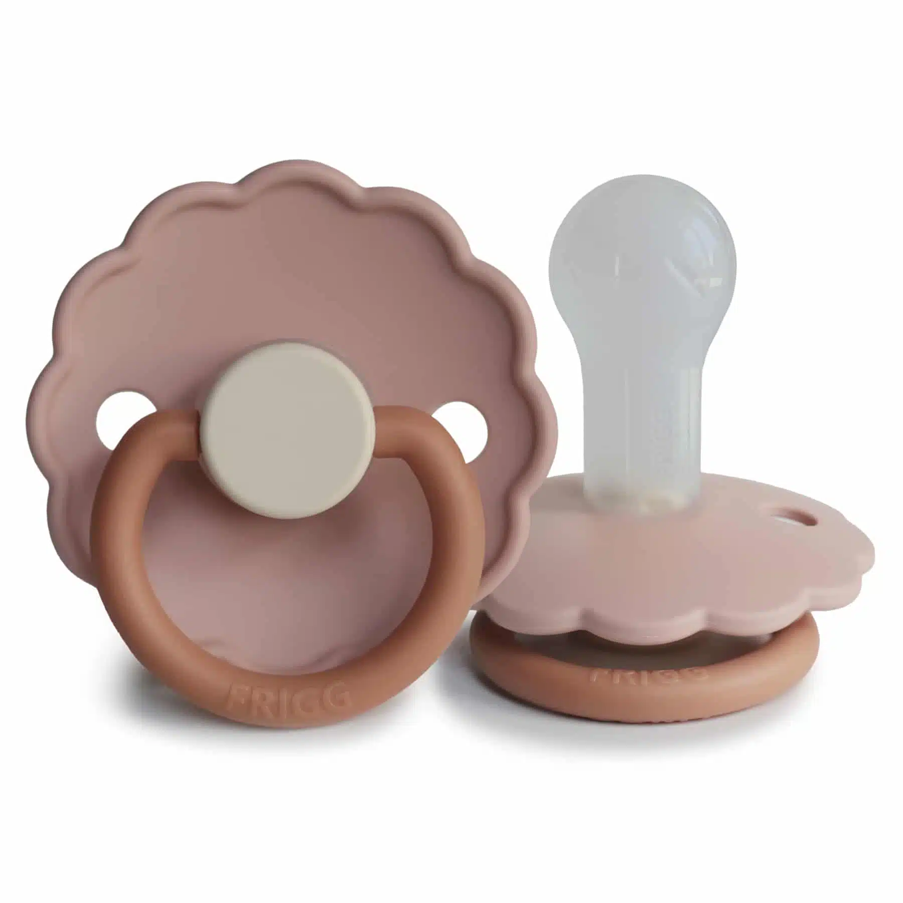 CUMLÍK FRIGG DAISY COLORBLOCK BISCUIT, +6M, SILIKÓN