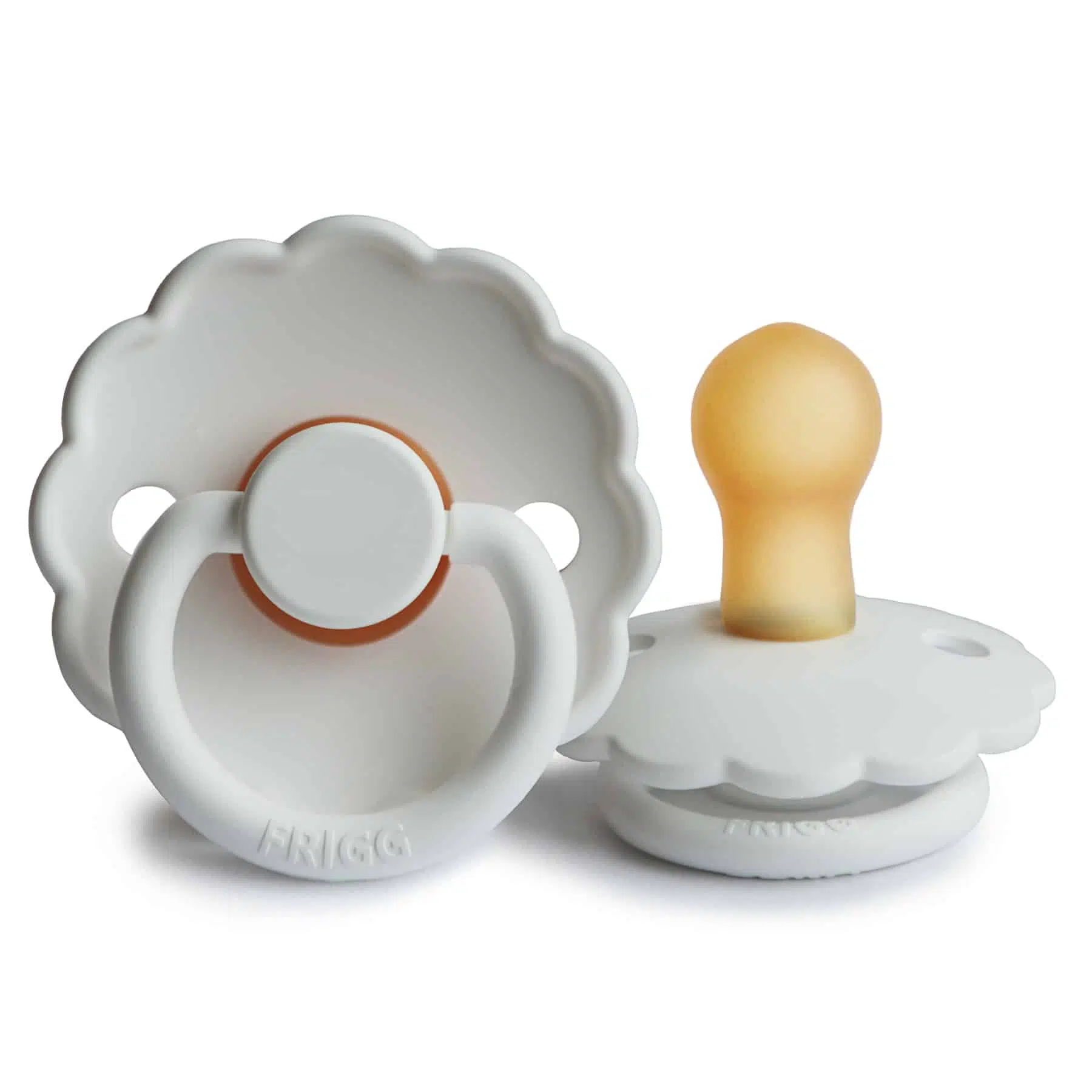 CUMLÍK FRIGG DAISY BRIGHT WHITE, 0-6M, KAUČUK