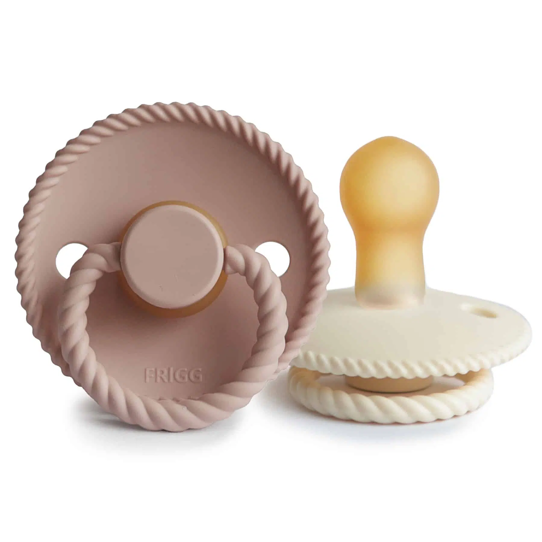 CUMLÍKY FRIGG ROPE BLUSH/ CREAM, 0-6M, KAUČUK