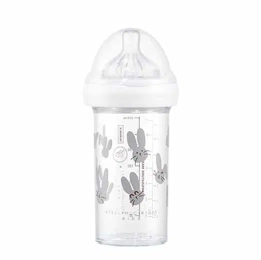 DOJČENSKÁ FĽAŠA LE BIBERON FRANCAIS STELLA MCCARTNEY KIDS RABBIT GREY, 210 ML, 6+m