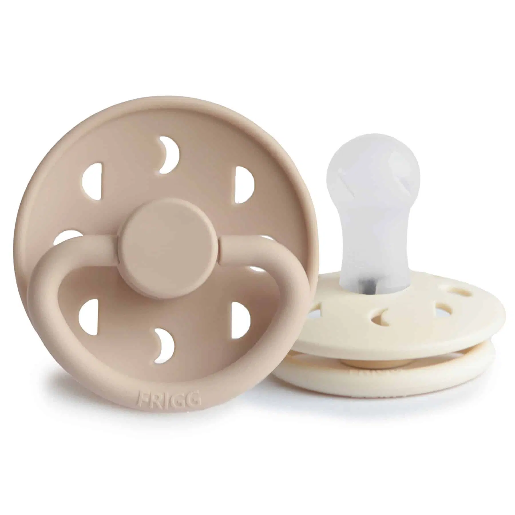 CUMLÍKY FRIGG MOON PHASE CREAM/ CROISSANT, 0-6M, SILIKÓN