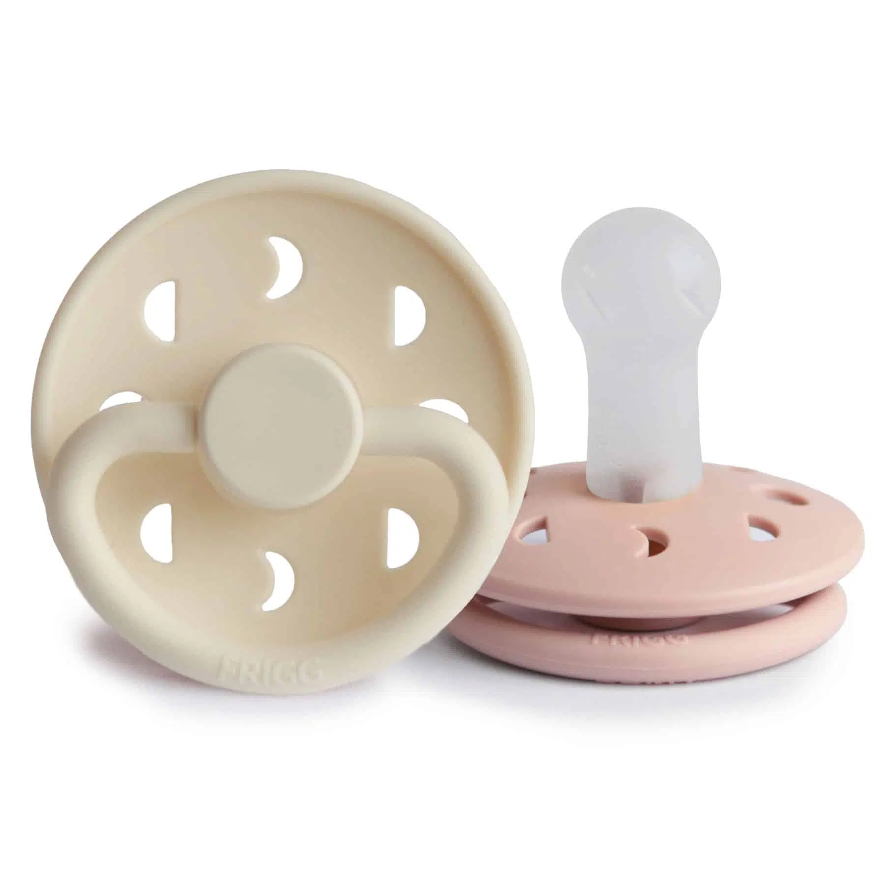 CUMLÍKY FRIGG MOON PHASE BLUSH/ CREAM, +6M, SILIKÓN