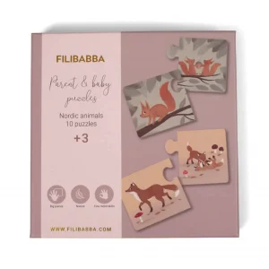 FILIBABBA PUZZLE RODIČ A DIEŤA – SEVERSKÉ ZVIERATKÁ