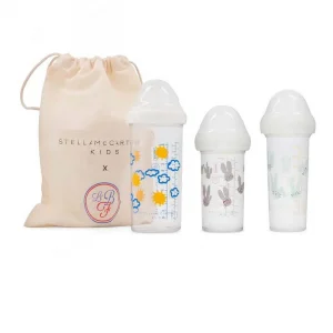 SET 3 DOJČENSKÝCH FLIAŠ LE BIBERON FRANCAIS STELLA MCCARTNEY KIDS, 2x 210 ml, 1x 360ml, 0+m / 6+m