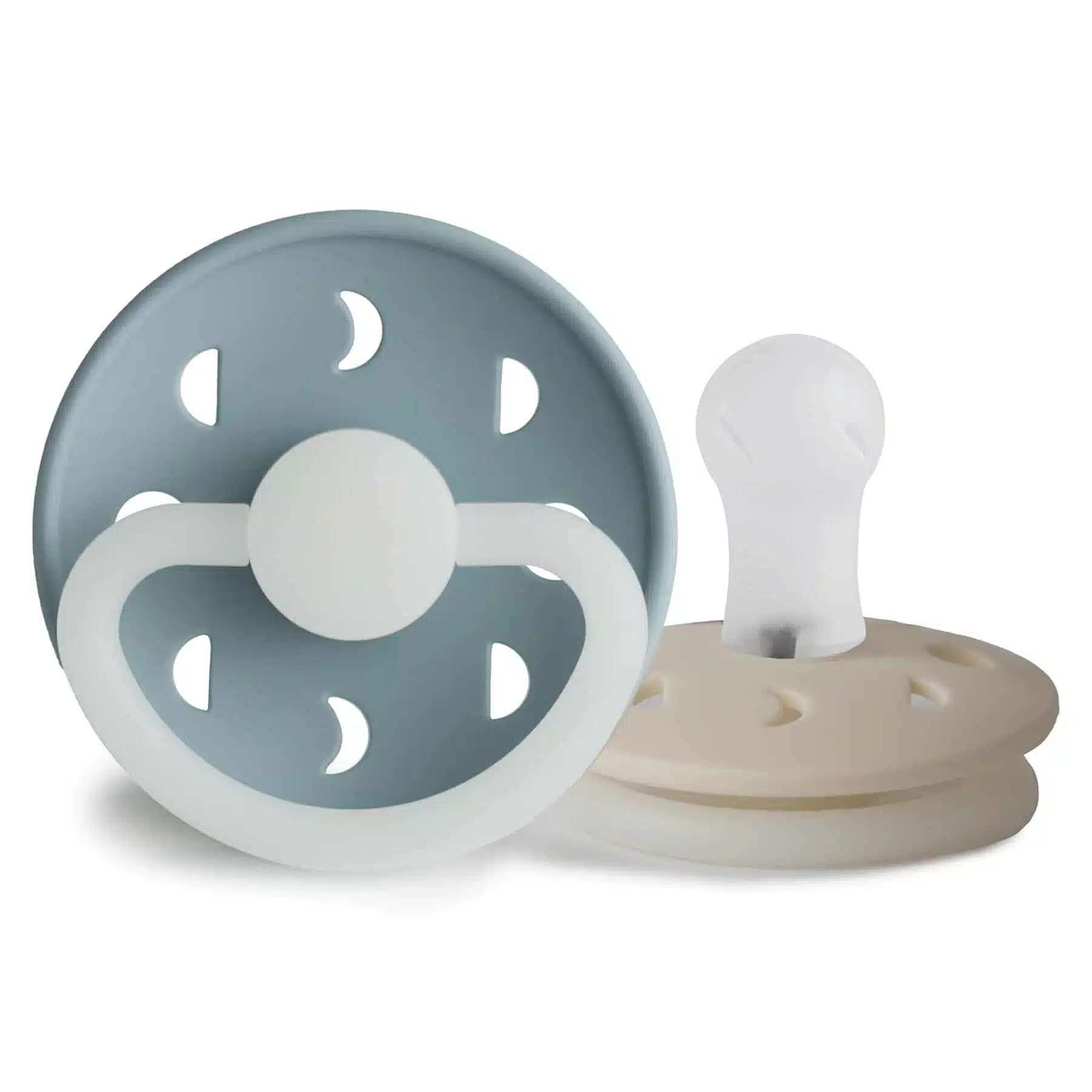 DVOJBALENIE CUMLÍKOV FRIGG MOON PHASE STONE BLUE NIGHT/ CREAM NIGHT, 0-6M, SILIKÓN