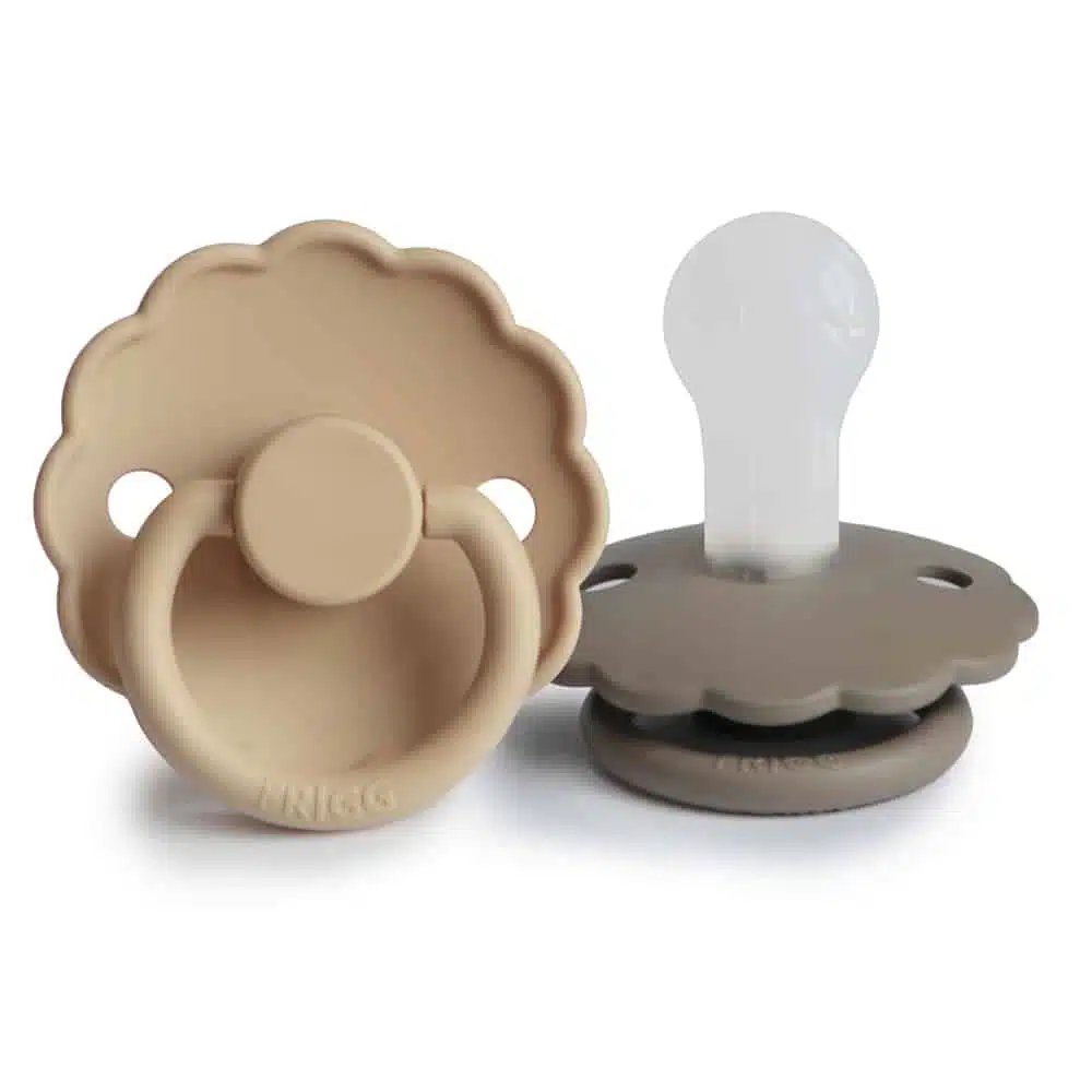 DVOJBALENIE CUMLÍKOV FRIGG DAISY CROISSANT/ PORTOBELLO, 0-6M, SILIKÓN