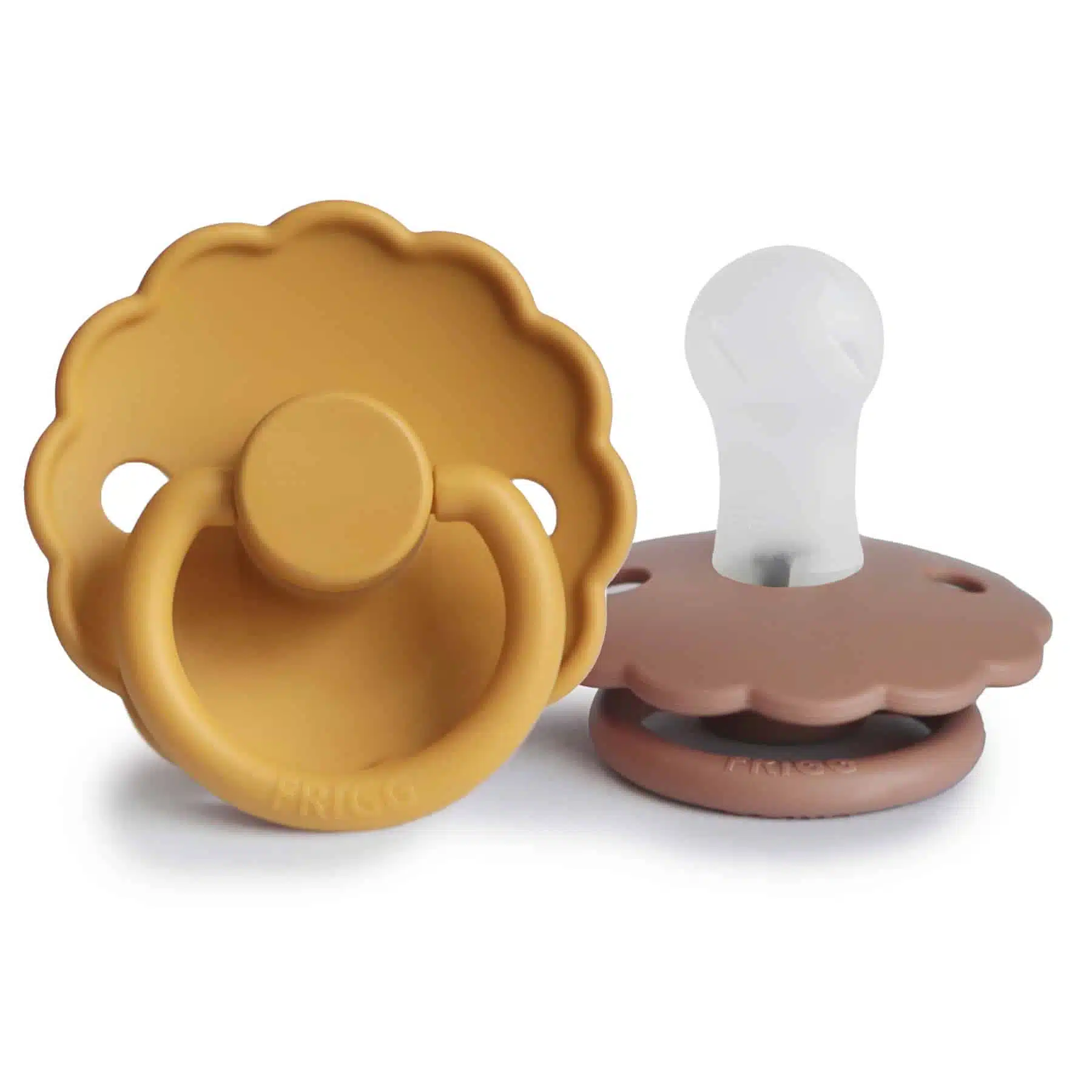 DVOJBALENIE CUMLÍKOV FRIGG DAISY HONEY GOLD/ ROSE GOLD, 0-6M, SILIKÓN