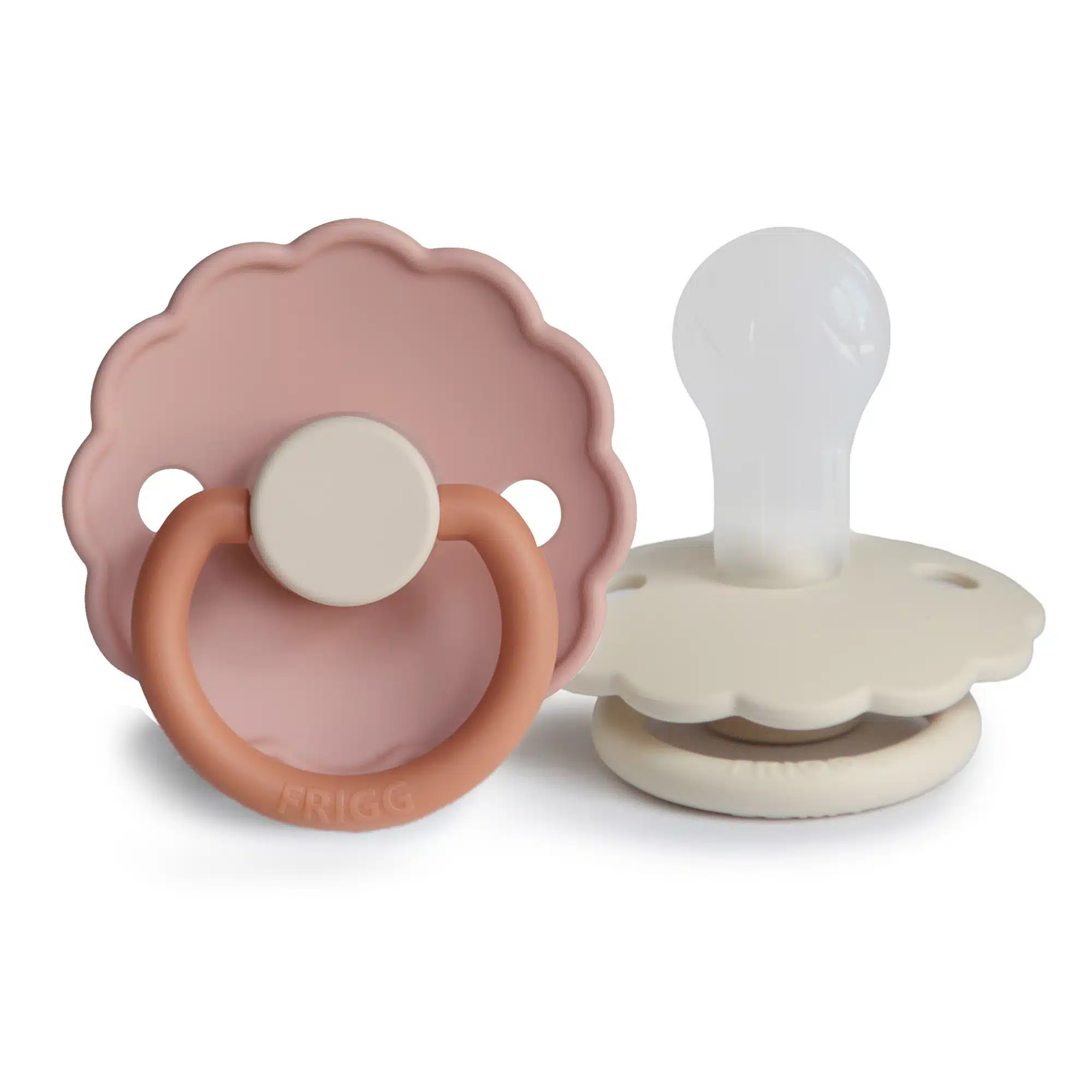 DVOJBALENIE CUMLÍKOV FRIGG DAISY BISCUIT/ CREAM, 0-6M, SILIKÓN