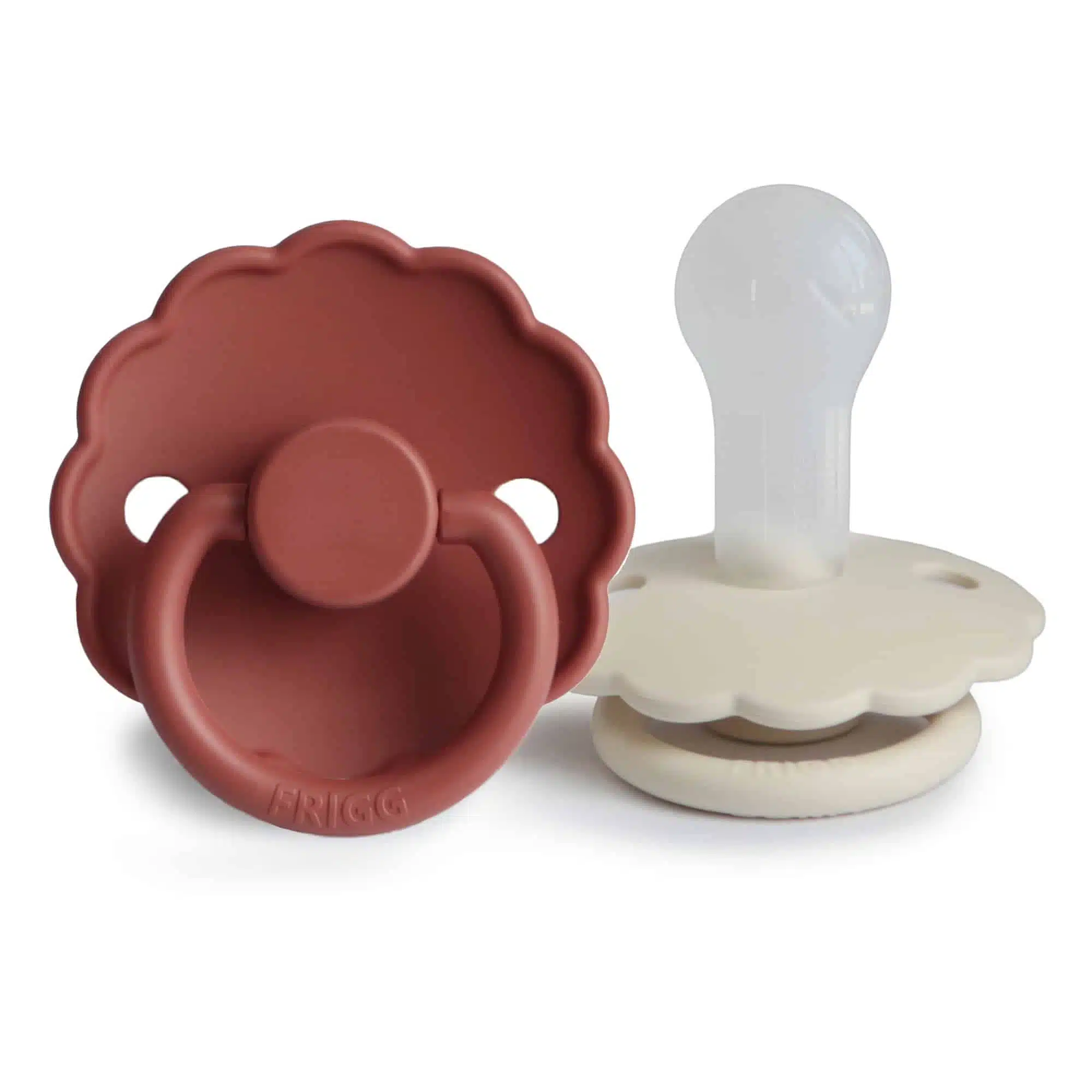 DVOJBALENIE CUMLÍKOV FRIGG DAISY BAKED CLAY/ CREAM, +6M, SILIKÓN