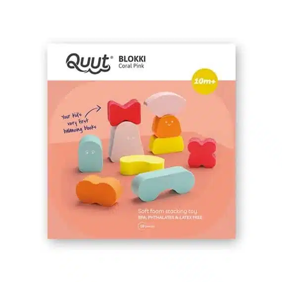 QUUT BLOKKI BALANČNÁ HRAČKA CORAL PINK