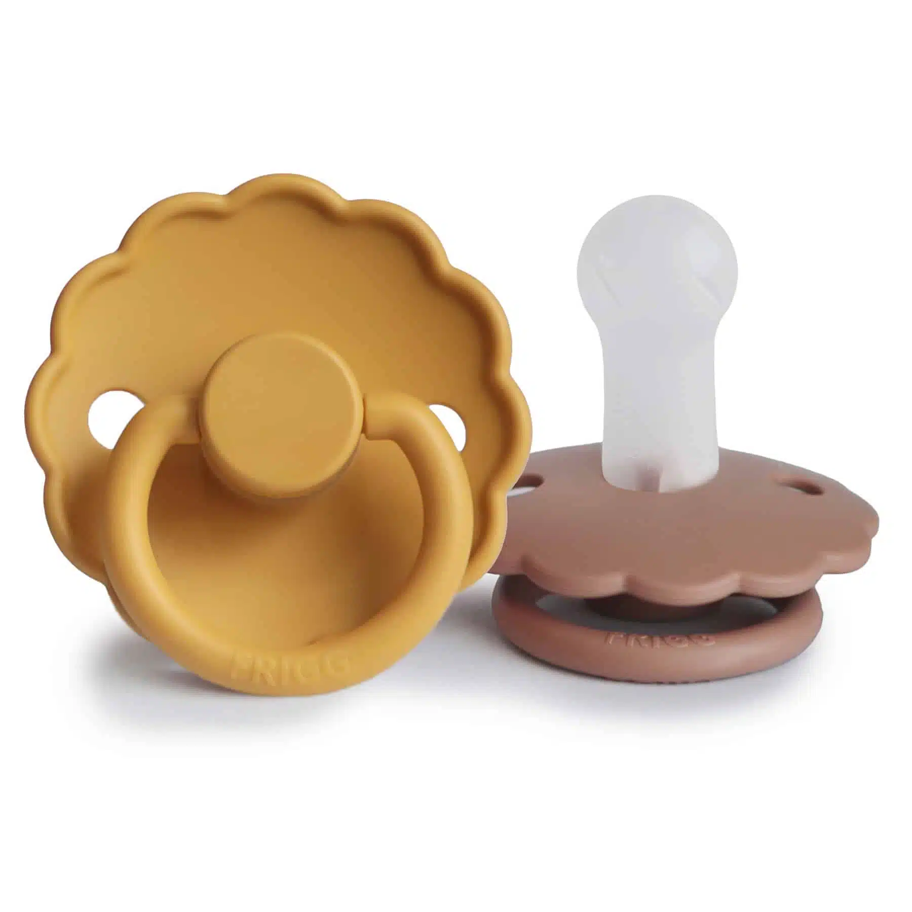 DVOJBALENIE CUMLÍKOV FRIGG DAISY HONEY GOLD/ ROSE GOLD, +6M, SILIKÓN