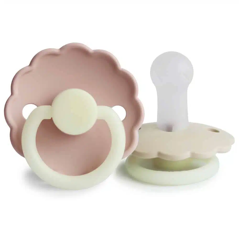 DVOJBALENIE CUMLÍKOV FRIGG DAISY NIGHT BLUSH/ CREAM, +6M, SILIKÓN