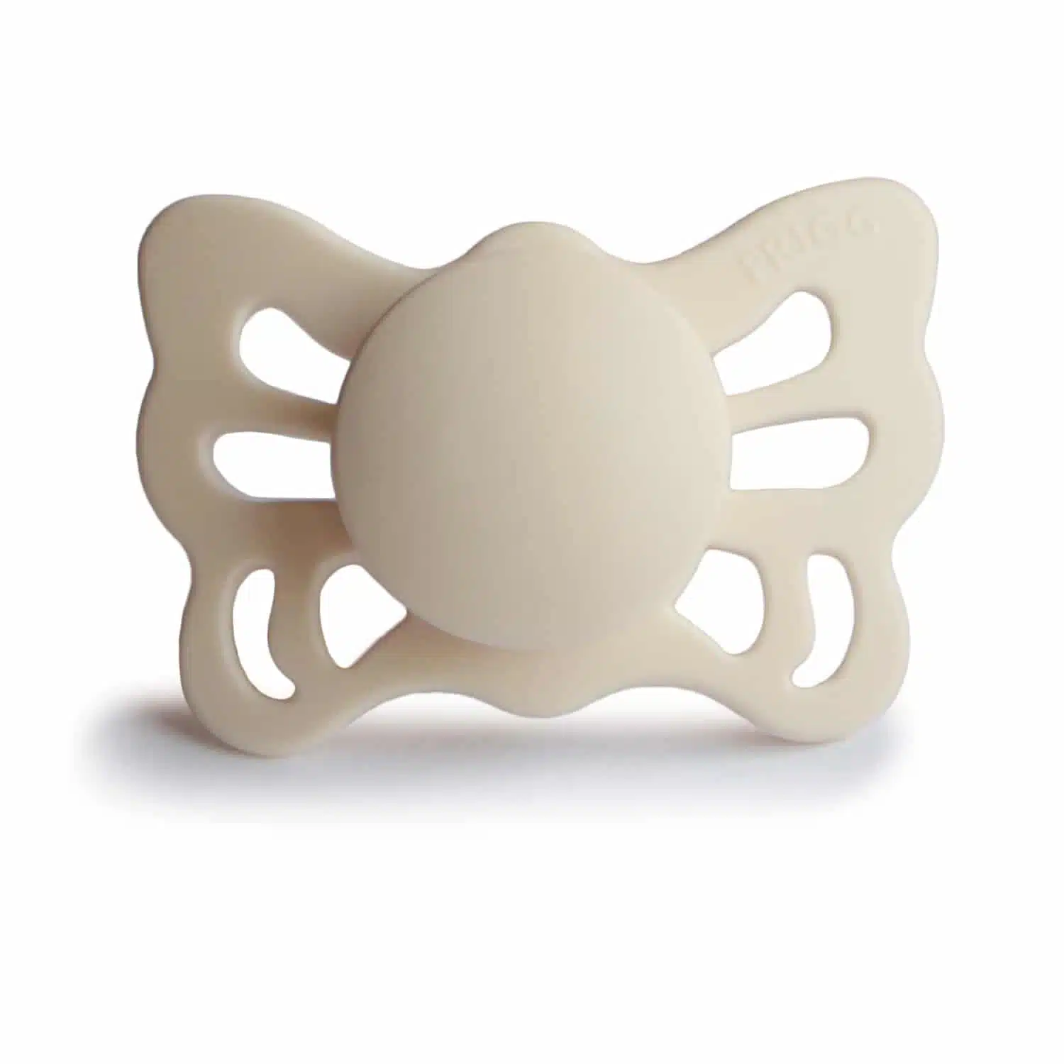 ANATOMICKÝ CUMLÍK FRIGG BUTTERFLY CREAM, 0-6M, SILIKÓN