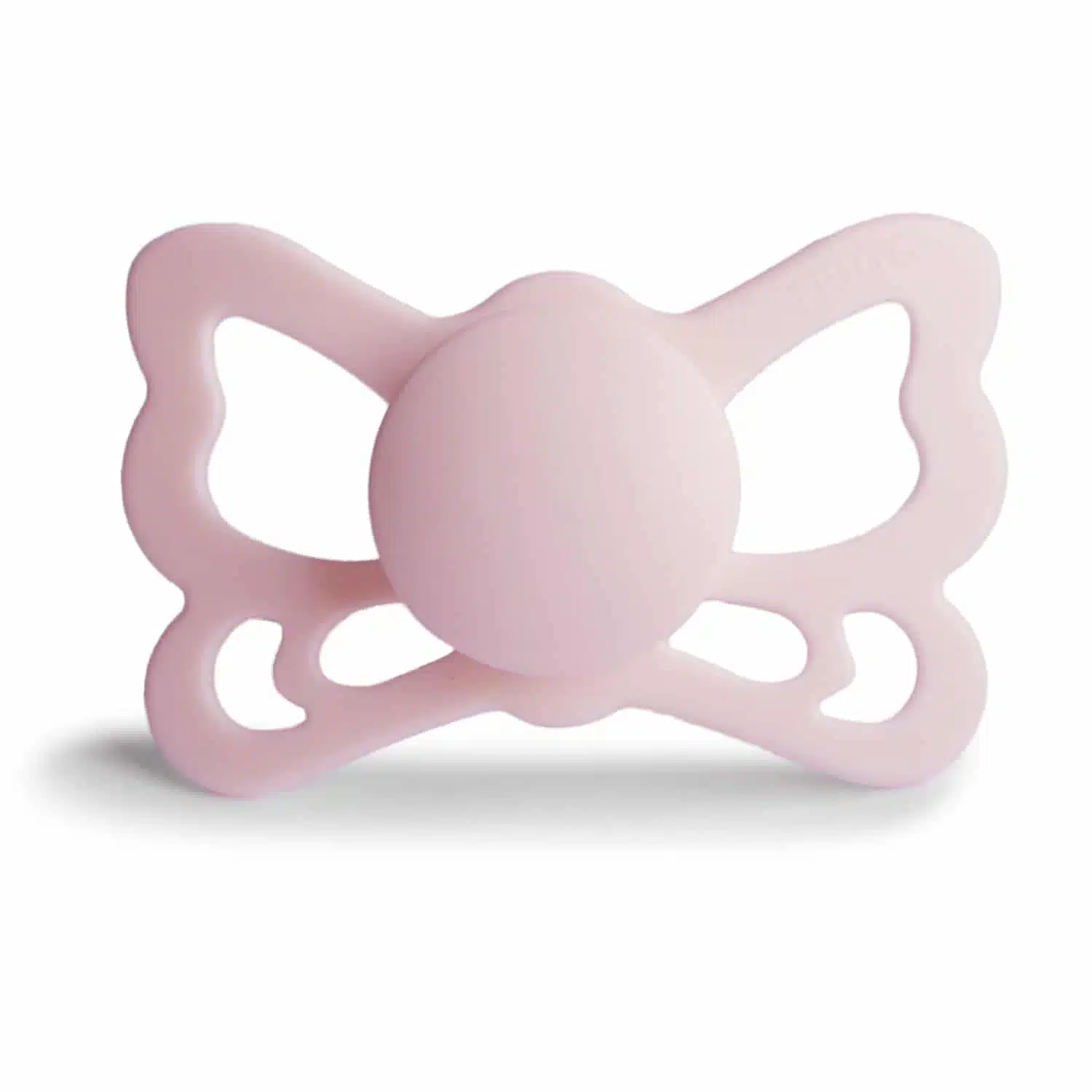 ANATOMICKÝ CUMLÍK FRIGG BUTTERFLY WHITE LILAC, 6-18M, SILIKÓN