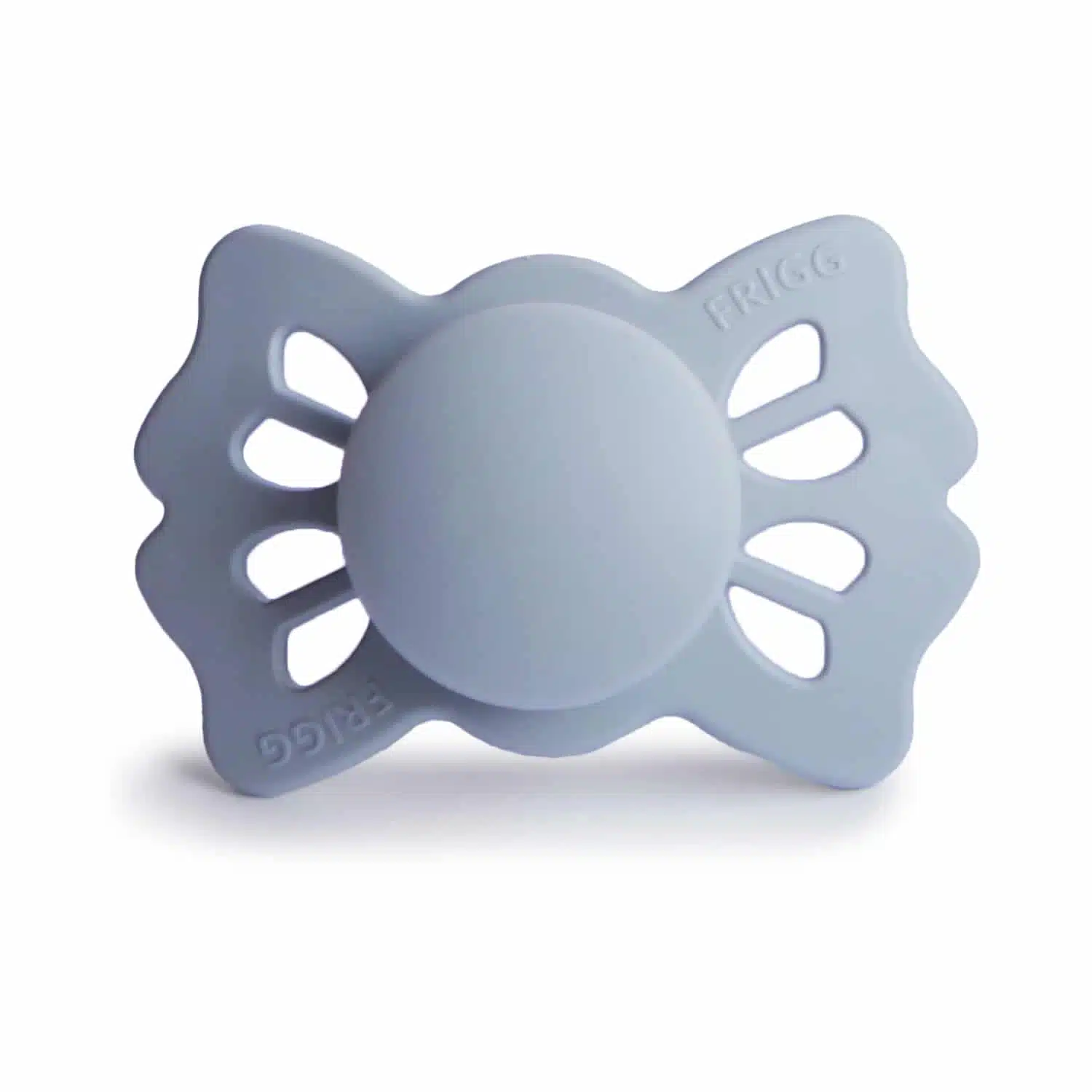 SYMETRICKÝ CUMLÍK FRIGG LUCKY POWDER BLUE, 0-6M, SILIKÓN