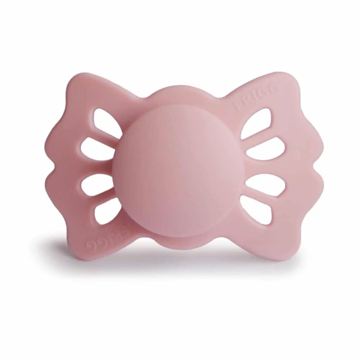 SYMETRICKÝ CUMLÍK FRIGG LUCKY BABY PINK, 0-6M, SILIKÓN