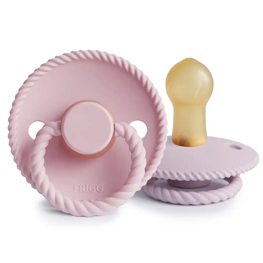 DVOJBALENIE CUMLÍKOV FRIGG ROPE BABY PINK/ SOFT LILAC, 0-6M, KAUČUK