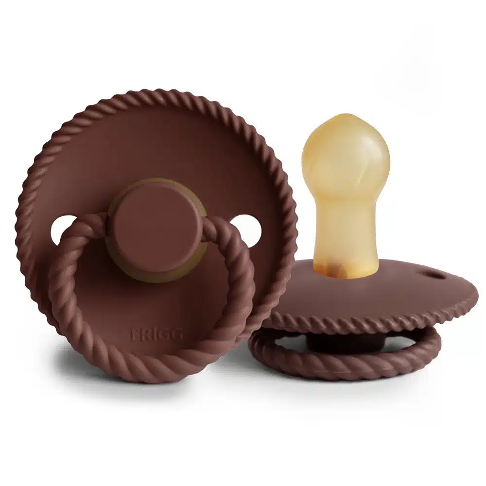 OKRÚHLY CUMLÍK FRIGG ROPE COCOA, 0-6M, KAUČUK