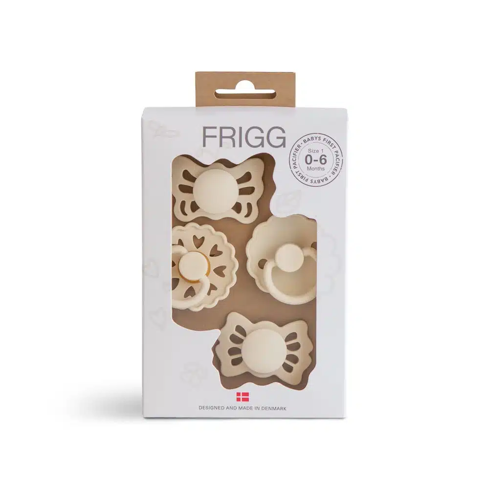 ŠTVORBALENIE CUMLÍKOV FRIGG BABY´S FIRST- FLORAL HEART, CREAM