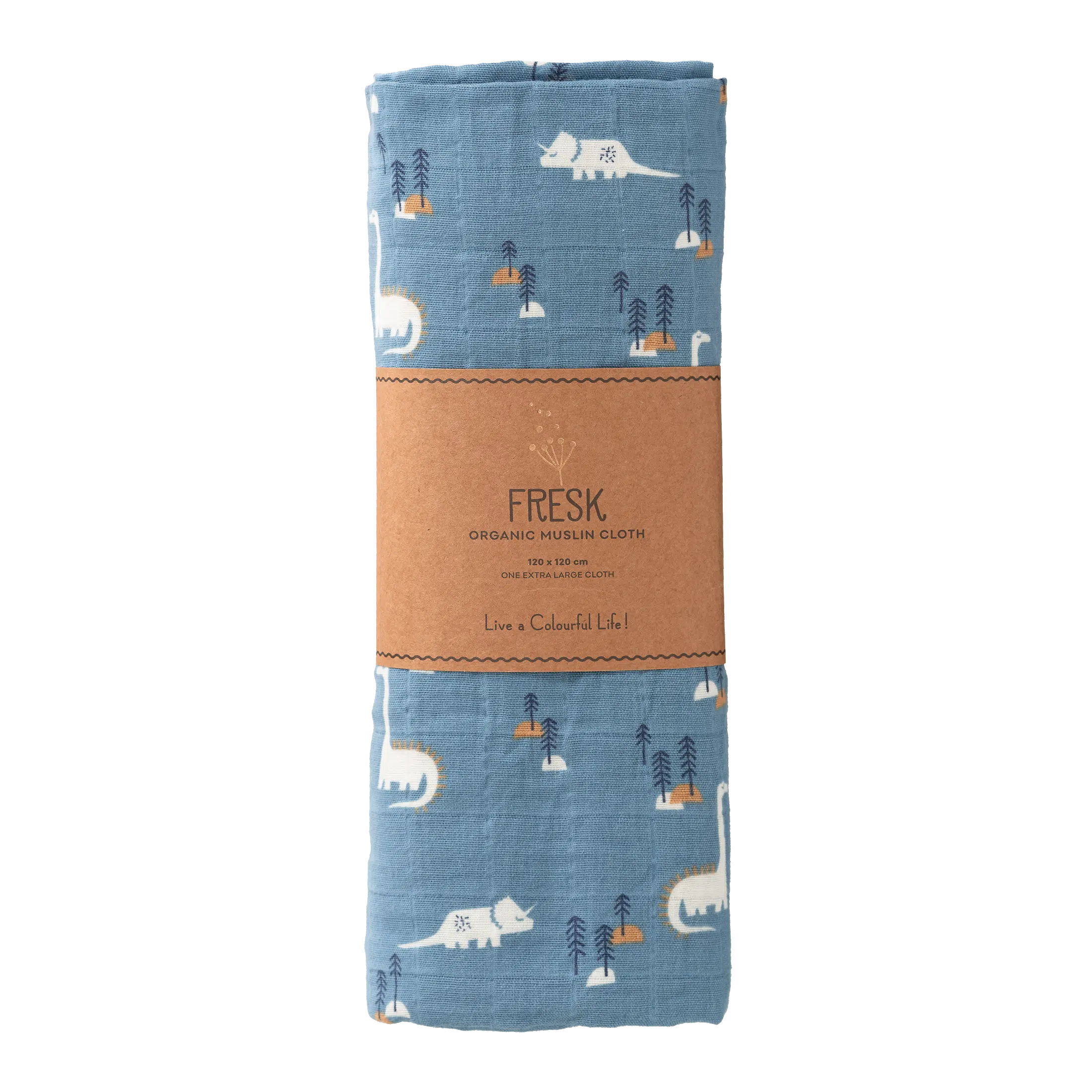 MUŠELÍNOVÁ PLIENKA FRESK DINO 120x120