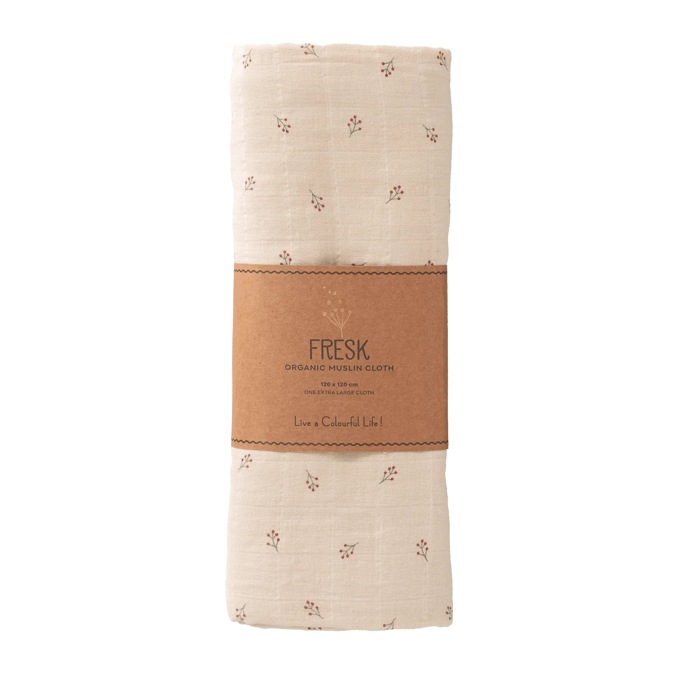 MUŠELÍNOVÁ PLIENKA FRESK BERRIES 120x120