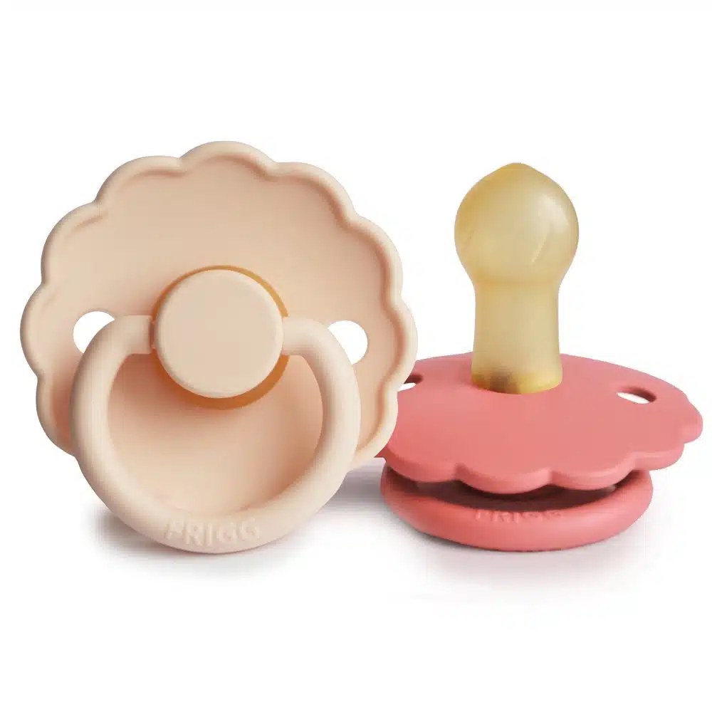 DVOJBALENIE CUMLÍKOV FRIGG DAISY PINK CREAM/ POPPY, 0-6M, KAUČUK