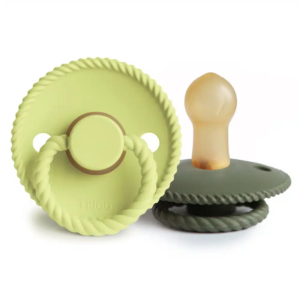DVOJBALENIE CUMLÍKOV FRIGG ROPE GREEN TEA/ OLIVE, 0-6M, KAUČUK