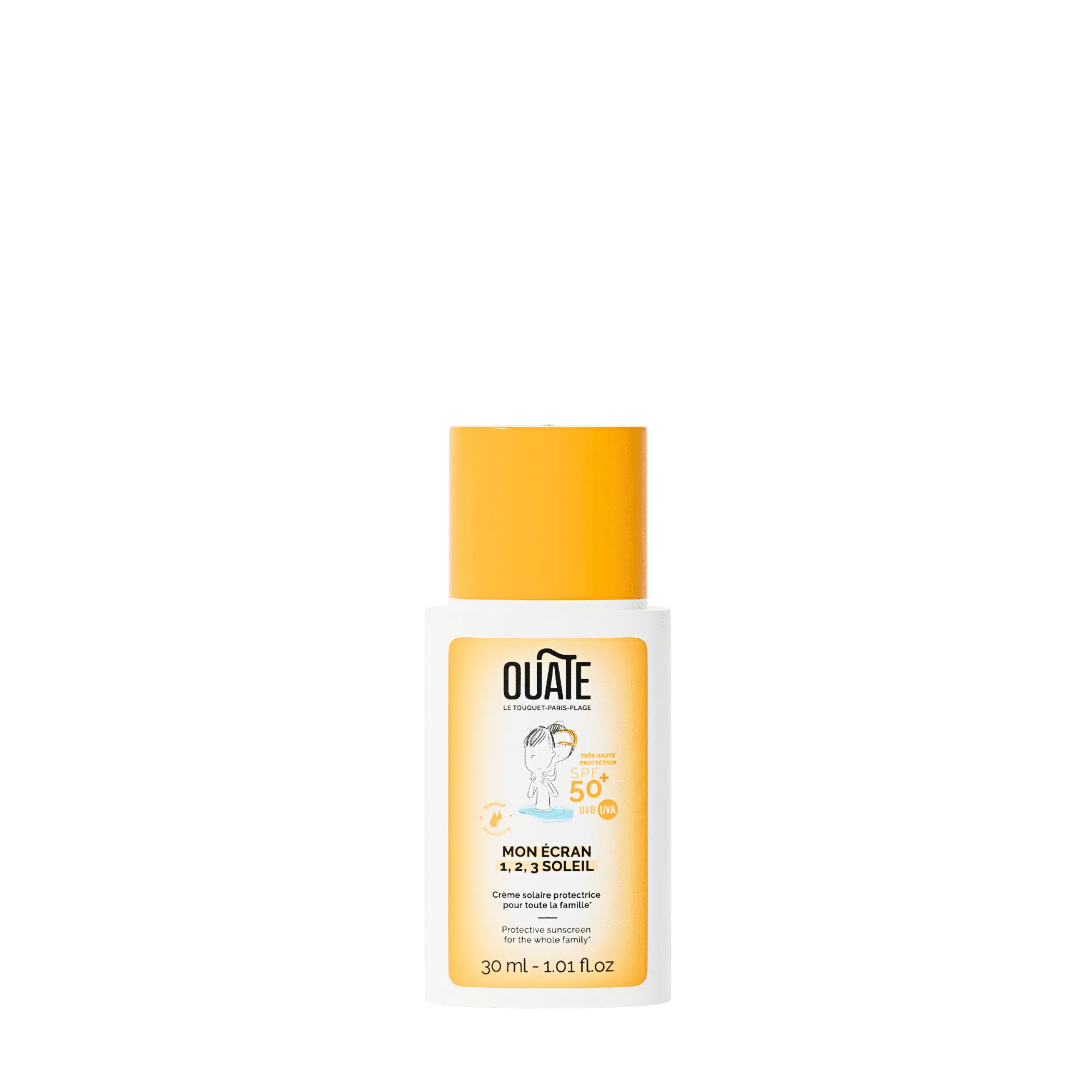 OUATE MÔJ 1,2,3 OCHRANNÝ KRÉM NA OPAĽOVANIE SPF 50+ NA TVÁR, 30 ML, OD 3 ROKOV, UNISEX
