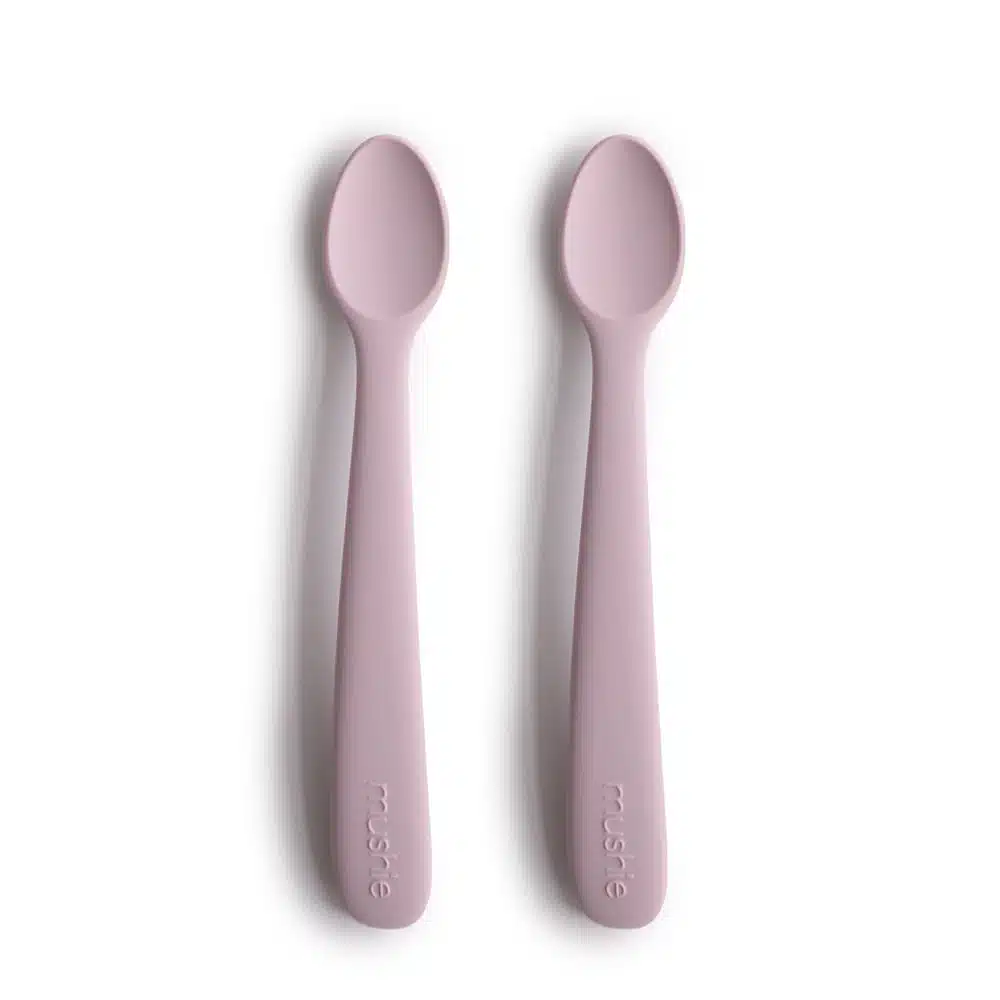 DVOJBALENIE SILIKÓNOVÝCH LYŽIČIEK MUSHIE - SOFT LILAC
