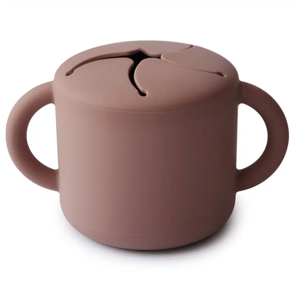 SILIKÓNOVÝ POHÁRIK NA SNACK MUSHIE - CLOUDY MAUVE