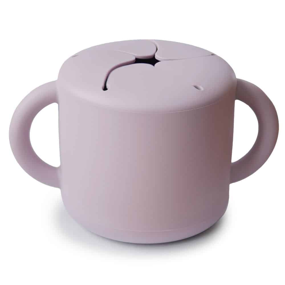 SILIKÓNOVÝ POHÁRIK NA SNACK MUSHIE - SOFT LILAC
