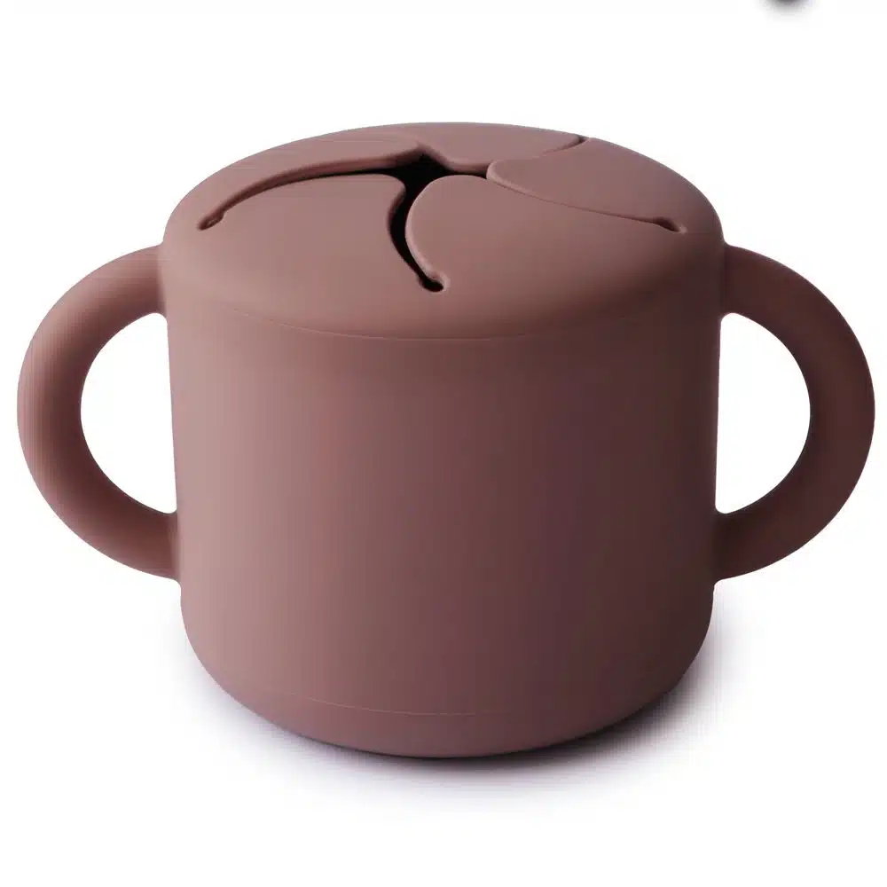 SILIKÓNOVÝ POHÁRIK NA SNACK MUSHIE - WOODCHUCK